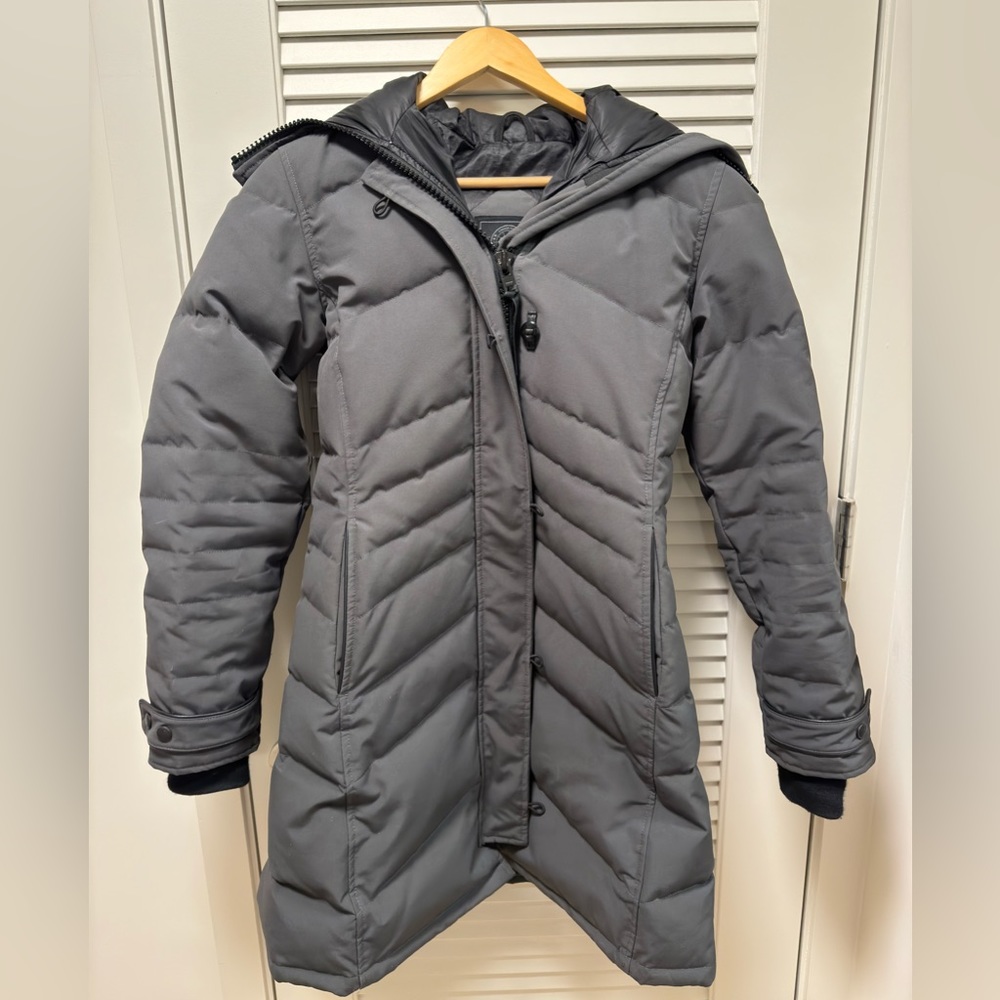 Canada Goose Lorette Parka Black Label, Gray, Size S